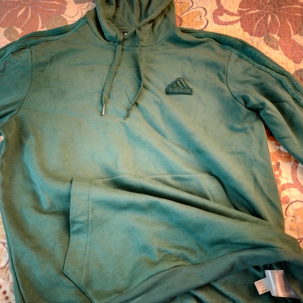 Adidas Men's Green Hoodie(only a few months old! Mint condition!)